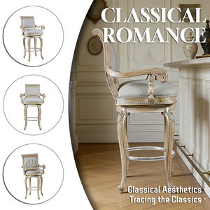 Silla de Bar de Madera con Reposabrazos Estable <span class=keywords><strong>para</strong></span> Isla de <span class=keywords><strong>Cocina</strong></span>, Mueble de Bar de Diseño Exitoso <span class=keywords><strong>para</strong></span> Proveedores - Product Image 2