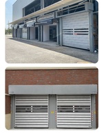 Porte à enroulement spirale à turbine haute vitesse personnalisée avec panneau en alliage d'aluminium isolé et électrique.
