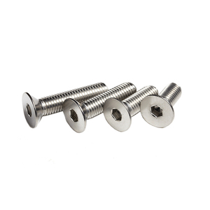 <b>Flat</b> Head Metric <b>Screws</b> 10mm Cap Diameter 304 Stainless Steel Class 8.8 Standard Thread Plain Finish - Product Image 3