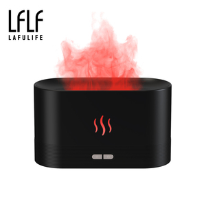 Humidificador difusor de llama, difusor de aceites esenciales de 180ml con 7 colores de llama de fuego, humidificador de Aroma para el hogar, oficina y Yoga - Product Image 1