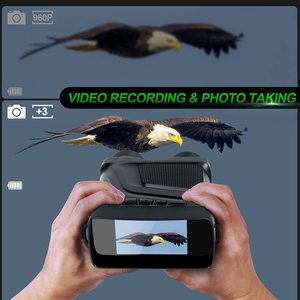 Voll farbiges digitales Infrarot-Nachtsicht gerät 5x Zoom Dual-Eye-Fernglas 600M Effektiver Abstand 30fps Video aufzeichnung - Product Image 2