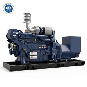 Marine <b>Generator</b> 400v 380V 50hz 60hz 3 Phase 200kw 250KVA Outdoor High-efficiency Waterproof Power Set HSD-200WM Weifang Hongshe - Product Image 1