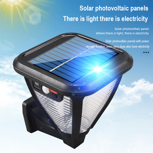 <strong>Solar</strong> Garden <strong>Outdoor</strong> Waterproof LED Garden Column <strong>Light</strong> Channel <strong>Light</strong> Wall <strong>Light</strong> - Product Image 5