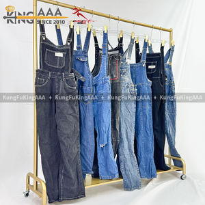 KungFu KingAAA Vendita all'Ingrosso di Abbigliamento Usato, Tute in Denim da Donna Vintage Mix per Boutique e Venditori <span class=keywords><strong>Online</strong></span> - Product Image 5