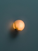 Applique murale simple en albâtre espagnol pour chambre à coucher boule de lumière LED Texture lune Design lampe murale de couloir de chevet