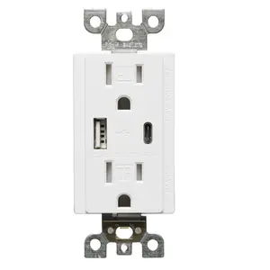 Duplex TR receptacle C Charging Ports usb outlet wall mounted,USB Wall Outlets Chargers