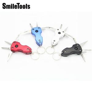 Multitool Pocket Knife Keychain Cắm Trại Survival Gear Với Nhỏ Gọn Đa Chức Năng Key Ring Công Cụ Cho Ngoài Trời An Toàn - Product Image 4
