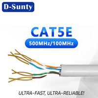 Cable de Red Cat5e UTP PVC de 8 Conductores de Cobre Puro Sólido, Conectores RJ45, 5m/1m, Negro, Cable Ethernet para Router, Módem y LAN