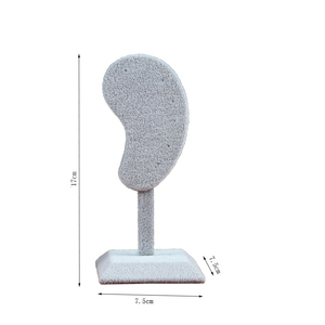 Thời Trang Ba Màu Flannel Bông Tai Khung Tiên Tiến Eardrop Đồ Trang Sức Đứng PU Hiển Thị Đứng Với Đồ Trang Sức Bao Bì Trong Túi - Product Image 4