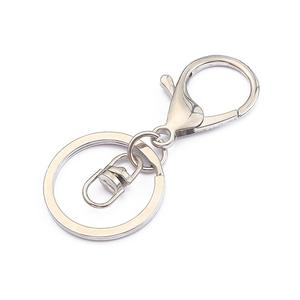 Fermoirs de homard pivotants en métal de haute qualité bricolage clé porte-clés fendu chaînes avec crochets et Clips résultats de bijoux et composants - Product Image 5