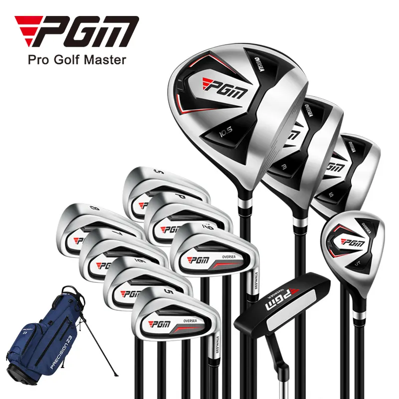 Pgm conjunto completo de clubes de golfe personalizado, conjunto completo de clubes de golfe profissionais para venda