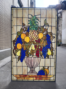 Panel de Vidrio Artístico Teñido Personalizado para Colgar en la Ventana, Diseño de Frutas, Grosor Sólido de 5 mm, Atrapasueños para Sala de Estar, Gimnasio, Comedor - Product Image 4