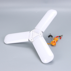 Modern Home Office <b>LED</b> <b>Tube</b> Light with DC Motor 5 Blades Agi32 Layout Plastic Body Surface Mounted White 20cm Clips Wires - Product Image 4
