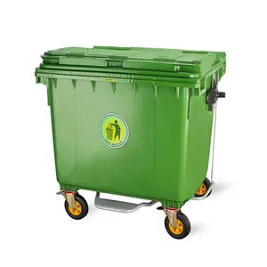 1100l hdpe kunststoff grau trash lagerung können arten von müll container