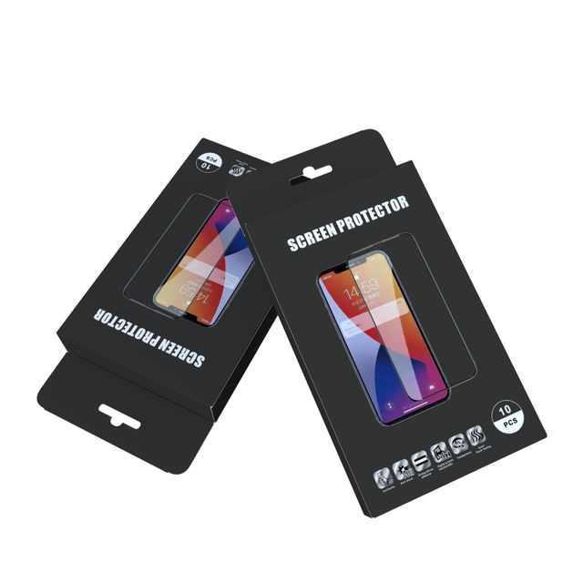 Custom Phone Tempered Glass Screen Protector Packaging Box for Wholesale Mobile and Tablet Screen Protector Packaging
