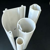 Pièces détachées pour stores enrouleurs en plastique fournies par le fabricant, profilés extrudés pour rails supérieurs et inférieurs pour projets de stores de fenêtre
