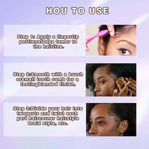 <span class=keywords><strong>Gel</strong></span> coiffant pour cheveux crépus à tenue forte, anti-frisottis, pour cheveux bouclés, torsades, tresses fermes, non gras, séchage rapide, vente chaude - Product Image 6