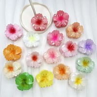 8cm petit oeuf fleur griffes de cheveux en plastique pour les femmes frange latérale requin pince Bauhinia accessoire décoration de cheveux pour les filles