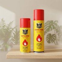 Recharge de gaz butane cylindrique classique en métal EAGLE pour briquet torche universel