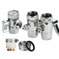 Filtre à eau RO pièces de rechange robinet à boisseau sphérique à trois voies sous évier osmose inverse alimentation eau adaptateur robinet à boisseau sphérique 1/4 3/8 1/2