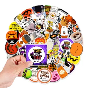 50pcs New Design Halloween Graffiti Stickers Mobile Phone Water Cup Computer Decorative Stickers Wholesale