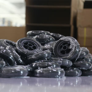 Pneu avant en caoutchouc modifié Nedong de 8 pouces, pneu sans air en nid d'abeille antidérapant, pneu plein pour fauteuil roulant - Product Image 5