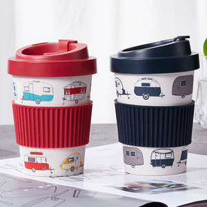 Produits écologiques 2023 microwavable <span class=keywords><strong>RPET</strong></span> recyclage plastique café tasse <span class=keywords><strong>en</strong></span> verre gobelets à café originaux avec couvercles - Product Image 5