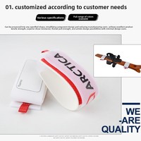 Sangle de ski nordique en nylon/EVA pour hommes, 50*450mm, avec logo personnalisé imprimé et fermeture auto-agrippante pour fixation de ski alpin - Vente en gros
