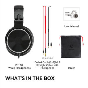 หูฟัง Oneodio Pro10 Studio Monitor สวมใส่สบายสำหรับการใช้งานเป็นเวลานาน สาย 3.5 มม. และ 6.35 มม. แบบมีสายสำหรับดีเจ สายถอดได้ - Product Image 3