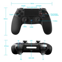Manette de jeu sans fil BT à vendre, manette de jeu pour PS4 / PS3 / PC, contrôleur de jeu de haute qualité