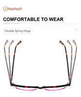 Lunettes rétro en acétate personnalisées Monture de lunettes unisexe à couleurs combinées Lunettes optiques
