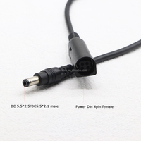 4-polige Mini-DIN-Buchse auf 5,5x2,1mm Gleichstrom kabel Power Din 4-polige Buchse 5,5x2,5mm Gleichstrom kabel