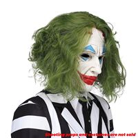 Nouveau Batmans Jack Masque Joker Masque Halloween Clown Masques Vert Cheveux Latex Couvre-chef Jeu De Rôle Effrayant Horreur Jouet Festival Décoration