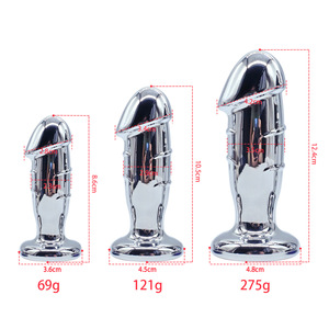 Hot Sell Sex Toys in metallo anale Plug Dildo anale Plug donna uomo condividere G-spot stimolatore prostatico e anale massaggiatore - Product Image 6