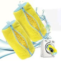 Sacs de lavage réutilisables pour chaussures avec logo personnalisé, 39*19cm, pour baskets et chaussures de tennis, nettoyage en profondeur et rangement (vente en gros)