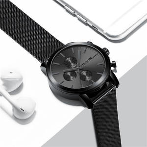 Reloj para hombre CRRJU, reloj de pulsera de acero inoxidable de lujo para hombres de negocios, relojes de cuarzo con fecha resistentes al agua para hombres, reloj Masculino - Product Image 2