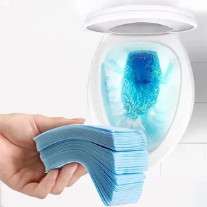 Foaming Toilet Cleaning Sheet Natural Toilet Bowl Cleaner Strips Eco Friendly Septic Safe Removes Stains Cleaning Sheet