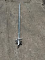 Poteau hélicoïdal de 88,9 mm de diamètre, paroi de 3,0 mm d'épaisseur, longueur de 1600 mm, vis de terre, ancre de sol, vente en gros sur mesure