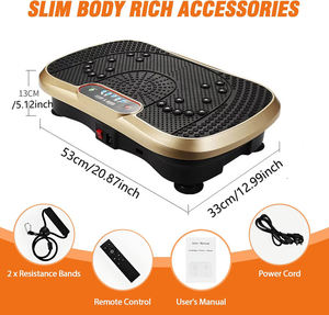 चीन आपूर्तिकर्ता छोटे छोटे घर का उपयोग मालिश ऊर्ध्वाधर कंपन मंच व्यायाम प्लेट मशीन - Product Image 4