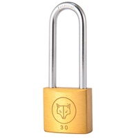Cadenas en laiton FOXLUX de 30 mm à faisceau long, finition cuivre poli sablé épais