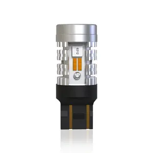 JIACHI Lampu Rem Putih Amber 12V 24V, Lampu Cadangan Mobil Kekuatan Tinggi 7443 1156 W21/5W T20 3157