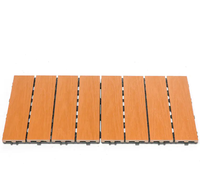 Dalles de terrasse carrées en composite bois-plastique à double verrouillage, surface lisse, imperméables, 18 mm+, pour extérieur
