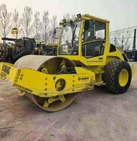 Compacteur de sol d'occasion de 13 tonnes |   Rouleau vibratoire BOMAG BW213DH d'origine |    Machinerie de construction routière lourde