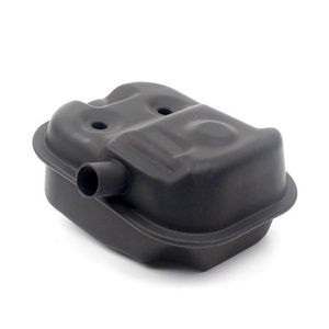 Silencieux de remplacement noir et argenté pour débroussailleuse thermique 4 temps 139, pièce de réduction du bruit - Product Image 2