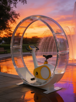 Intelligenter Parkbrunnen: Fahrradpedal-betriebene, interaktive, stromerzeugende Outdoor-Vergnügungsparkausrüstung