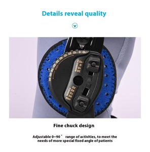 Attelle de genou articulée réglable avec support de fixation, fournitures de rééducation externe de la jambe pour les blessures du ligament du ménisque - Product Image 6