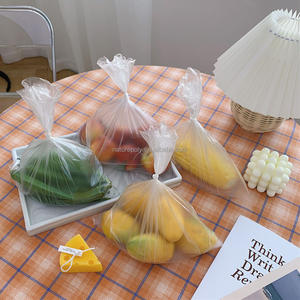 Kantung plastik buah sayuran bening 100% mudah terurai 100% tas produk dapat terurai untuk Supermarket - Product Image 5