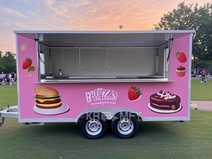 Remorques de cuisine entièrement équipées, camions de vente ambulante, camions de jus, camions de restauration rapide avec certification CE - Product Image 3