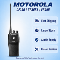 Radio Walkie Talkie Motorola, Radio Bidireccional Portátil UHF VHF, Profesional, de Largo Alcance, 5w, CP140 GP3688 EP450