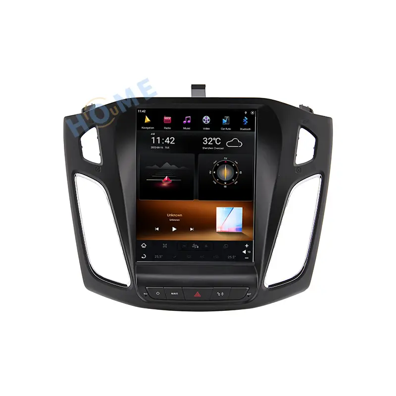 10.4 pouces 128G Qualcomm Android 11 Carplay Auto DSP lecteur multimédia stéréo Radio GPS Navigation pour Ford Focus 3 MK3 2013-2017